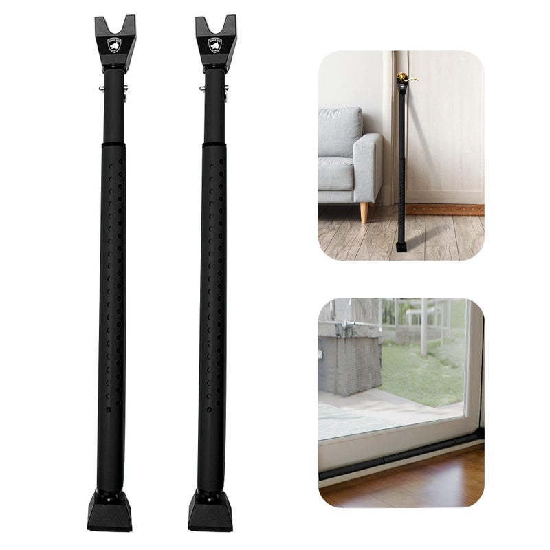 Guard Dog Security Sliding Door Security Bar, Door Jammer 2-in-1 Adjustable, Door Stoppers Security â€“ 40 Different Adjustments, by Guard Dog Security - Image 1
